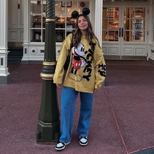 NWT Disney Parks Mickey Mouse Knit Pullover